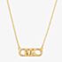 Michael Kors Premium MK Statement Link Gold-Tone Sterling Silver Necklace MKC164200710
