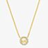 Michael Kors Gold Plated Round MK Cubic Zirconia Necklace MKC1726CZ710
