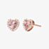 Michael Kors 14K Rose Gold-Plated Heart-Cut Stud Earrings MKC1519A2791
