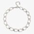 UNOde50 Serotonin Silver Plated Horseshoe Link Chain Necklace COL1898MTL0000U