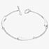 Lucy Quartermaine Silver Triple Drop T Bar Clasp Bracelet DB3