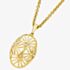 Lucy Quartermaine Gold Vermeil Art Deco Oval Open Work Necklace ADP7G