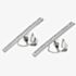 Lucy Quartermaine Silver Melody Key Stud Earrings MLS1