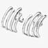 Lucy Quartermaine Silver Waterfall 4 Hoop Stud Earrings WFS1