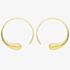 Lucy Quartermaine Gold Vermeil Large Luna Threader Hoop Earrings LER1G