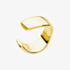 Lucy Quartermaine Gold Vermeil Flat Plain Cuff Earring DCU4G