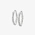 Lucy Quartermaine Silver Hula Medium Hoop Earrings HER3