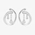 Lucy Quartermaine Volcan White Topaz Loop Earrings VER4