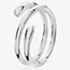 Lucy Quartermaine Silver Drop Coil Ring DR12