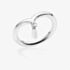 Lucy Quartermaine Silver Open Horseshoe Petal Fashion Ring MR1
