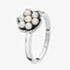 Lucy Quartermaine Silver Royal Pearl Flower Ring RR3K