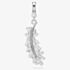 Swarovski Vienna Rhodium Plated Feather Charm 5757739