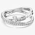 Swarovski Hyperbola Mixed Cuts Two Row Ring 5691231