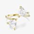Swarovski Mesmera Gold Tone Plated Double Heart Zirconia Ring 5733477