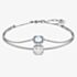 Swarovski Stilla Blue Mixed Cuts Rhodium Plated Bangle 5668244 (M)