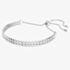 Swarovski Matrix Tennis Silver Two Row Bracelet 5678252