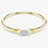 Swarovski Dextera Gold Tone Plated Round Cut Crystal Bangle 572459