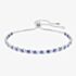 Swarovski Matrix Rhodium Plated Blue & White Zirconia Toggle Bracelet 5725854