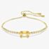 Swarovski Matrix Gold Tone Plated Caramel Zirconia Tennis Bracelet 5730699