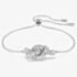 Swarovski Matrix Rhodium Plated White Zirconia Knot Bracelet 5731101