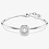 Swarovski Dextera Rhodium Plated Round White Crystal Bangle 5733399