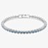 Swarovski Imber Rhodium Plated Blue Crystal Tennis Bracelet 5734239