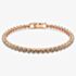 Swarovski Imber Rose Gold Tone Plated Black Crystal Tennis Bracelet 5734240