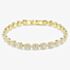Swarovski Una Angelic Gold Tone Plated White Crystal Bracelet 5749386