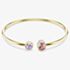 Swarovski Chroma Gold Tone Plated Mixed Cut Crystal Bangle 5738475