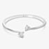 Swarovski Attract Soul White Crystal Heart Bangle 5518814 M