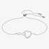 Swarovski Infinity Heart White Crystal Toggle Bracelet 5524421 M