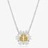 Swarovski Idyllia Rhodium Plated Yellow Flower Necklace 5679939