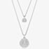 Swarovski Meteora Rhodium Plated Layered Pendant Necklace 5684244