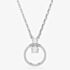 Swarovski Constella Rhodium Plated White Circle Necklace 5692261