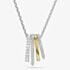 Swarovski Hyperbola Gold & Rhodium Plated Mini Hoop Pendant Necklace 5696626