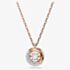 Swarovski Dextera Rose Gold Tone Plated Crystal Circle Necklace 5692257