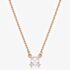 Swarovski Stilla Rose Gold Tone Plated Square Cubic Zirconia Necklace 5701904