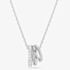 Swarovski Hyperbola Rhodium Plated Three Hoop Necklace 5737064
