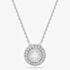 Swarovski Sublima Rhodium Plated Round Cut Cluster Pendant 5738246