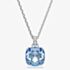 Swarovski Millenia Rhodium Plated Cushion Cut Blue Pendant 5760057