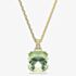 Swarovski Millenia 18ct Yellow Gold Plated Cushion Cut Green Pendant 5764821