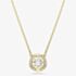 Swarovski Una Angelic 18ct Yellow Gold Round Cut Halo Pendant 5758061