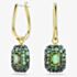 Swarovski Sublima 18ct Yellow Gold Plated Emerald Cut Cluster Drop Earrings 5752890