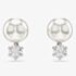 Swarovski Matrix Rhodium Plated Crystal Pearl Stud Earrings 5694225