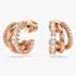 Swarovski Hyperbola Rose Gold Tone Plated Mini Half Hoop Earrings 5698702