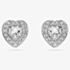 Ariana Grande X Swarovski Capsule White Crystal Heart Stud Earrings 5720859