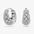 Swarovski Sublima Rhodium Plated White Zirconia Hoop Earrings 5732282
