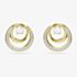 Swarovski Hyperbola Gold Tone Plated Crystal Stud Earrings 5740407