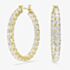 Swarovski Matrix Gold Tone Plated Zirconia Hoop Earrings 5750620