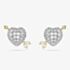 Swarovski Idyllia Mixed Metal Zirconia Heart Stud Earrings 5737298